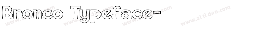 Bronco Typeface字体转换
